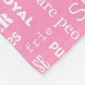 Hondenliefhebber Typografie Fleece Blanket (Hoek)