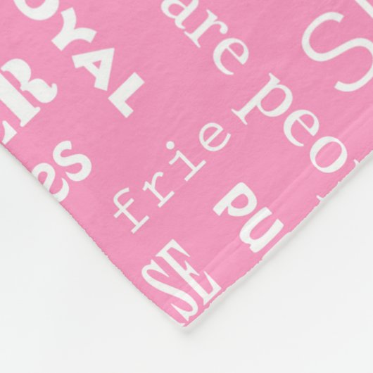 Hondenliefhebber Typografie Fleece Blanket (Hoek)