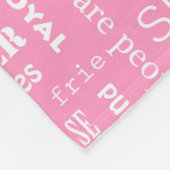 Hondenliefhebber Typografie Fleece Blanket Deken (Hoek)