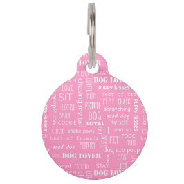 Hondenliefhebber Typografie Huisdierpenning