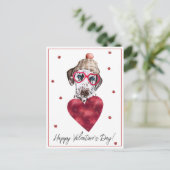 Hondenliefhebber Valentijn Gift Dalmatian Feestdagenkaart (Staand voorkant)