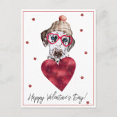 Hondenliefhebber Valentijn Gift Dalmatian Feestdagenkaart (Voorkant)
