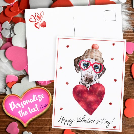 Hondenliefhebber Valentijn Gift Dalmatian Feestdagenkaart