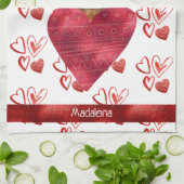 Hondenliefhebber Valentijn Gift German Shepherd Theedoek (Gevouwen)