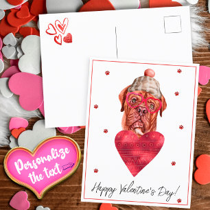 Hondenliefhebber Valentijnsdag cadeau Franse Masti Feestdagenkaart
