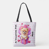  Hondenliefhebber Valentijnsdag Tote Bag (Achterkant)