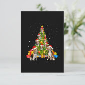 Hondenliefhebber van Beagle dat overeenkomt met Ke RSVP Kaartje (Staand voorkant)