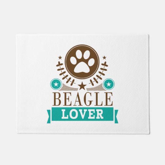 Hondenliefhebber van Beagle Deurmat (Voorkant)