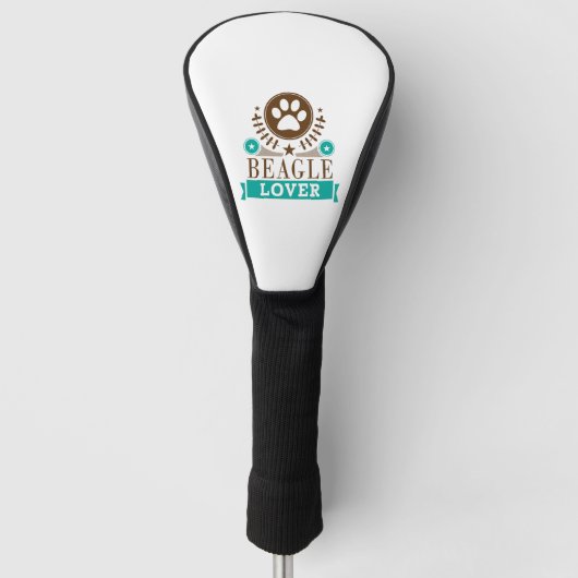 Hondenliefhebber van Beagle Golfheadcover (Voorkant)