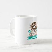 Hondenliefhebber van Beagle Koffiemok (Voorkant links)