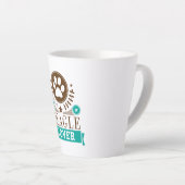 Hondenliefhebber van Beagle Latte Mok (Rechterhoek)