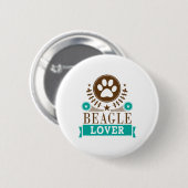 Hondenliefhebber van Beagle Ronde Button 5,7 Cm (Voorkant /achterkant)
