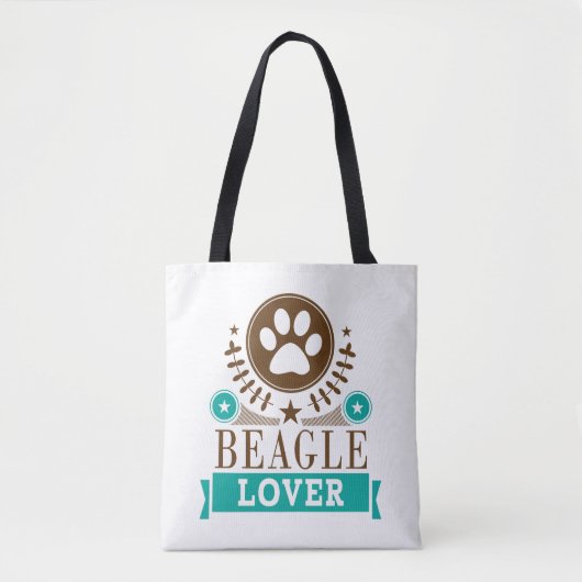 Hondenliefhebber van Beagle Tote Bag (Voorkant)