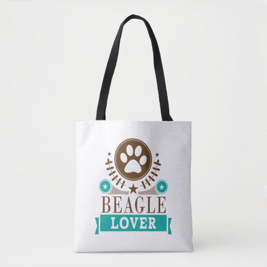 Hondenliefhebber van Beagle Tote Bag (Voorkant)