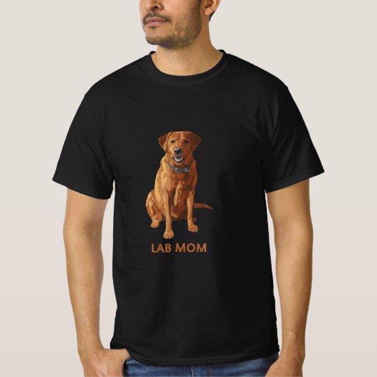 Hondenliefhebber van het Laboratorium Fox Red Labr T-shirt (Voorkant)