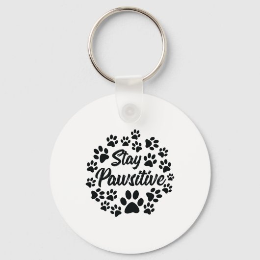 Hondenliefhebber van Pawsitive Dog Paws Pet Eigena Sleutelhanger (Voorkant)