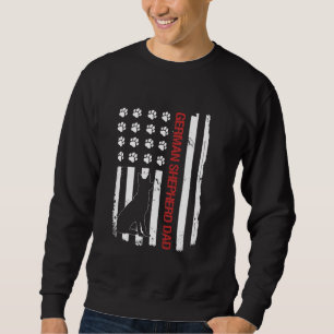 Hondenliefhebber van Shepherd Dad Usa Vlag Trui