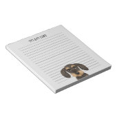 Hondenliefhebber van Wirehaire Dachshund Cute Teck Notitieblok (Schuin)
