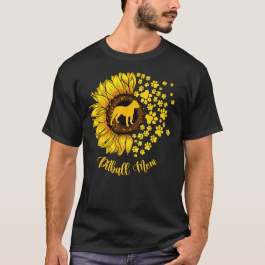 Hondenliefhebber van zonnebloempitten t-shirt (Voorkant)