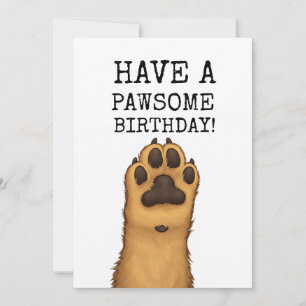 Hondenliefhebber Verjaardag Kaart - Heb een Pawsom