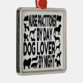 Hondenliefhebber-verpleegkundige Metalen Ornament (Rechts)