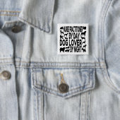 Hondenliefhebber-verpleegkundige Vierkante Button 5,1 Cm (In situ)