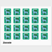 hondenliefhebber vierkante sticker (Vel)