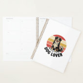 Hondenliefhebber Vintage Gravure Cute Hond Zonsond Planner (Display)