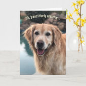 Hondenliefhebber-vogeldagkaart Kaart (Gele Bloem)