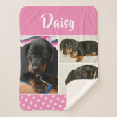 Hondenliefhebber voor het inkuilen van de foto van sherpa deken (Voorkant)