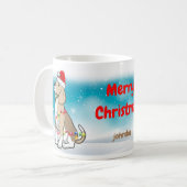 Hondenliefhebber voor kerstkerstkerstkerstkerstker koffiemok (Voorkant links)