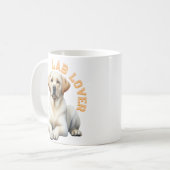 Hondenliefhebber voor labrador Retriever Koffiemok (Voorkant links)