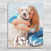 Hondenliefhebber voor persoonlijke liefdespagina's fleece deken