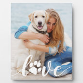 Hondenliefhebber voor persoonlijke liefdespagina's fotoplaat (Voorkant)