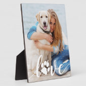 Hondenliefhebber voor persoonlijke liefdespagina's fotoplaat (Zijkant)