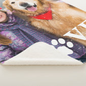 Hondenliefhebber voor persoonlijke liefdespagina's sherpa deken (3/4)