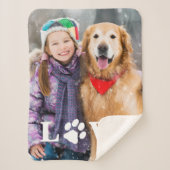 Hondenliefhebber voor persoonlijke liefdespagina's sherpa deken (Voorkant)