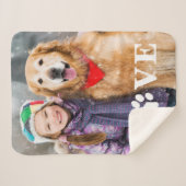 Hondenliefhebber voor persoonlijke liefdespagina's sherpa deken (Voorkant (horizontaal))