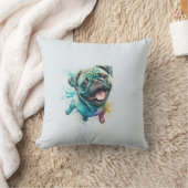 Hondenliefhebber VROUW voor bruiloft bruid pasgehu Kussen (Deken)