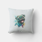 Hondenliefhebber VROUW voor bruiloft bruid pasgehu Kussen (Voorkant)