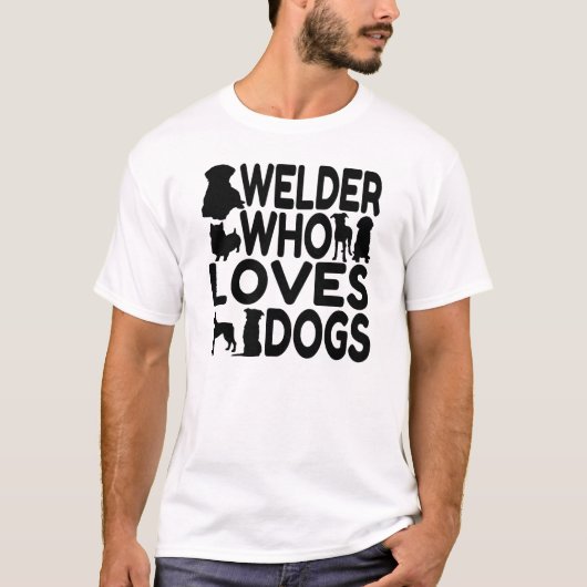 Hondenliefhebber Welder T-shirt (Voorkant)
