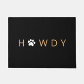 Hondenliefhebber Welkom Howdy Doormat Deurmat (Voorkant)