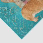 hondenliefhebber Welsh Corgi Dog Art Tissuepapier (Detail)