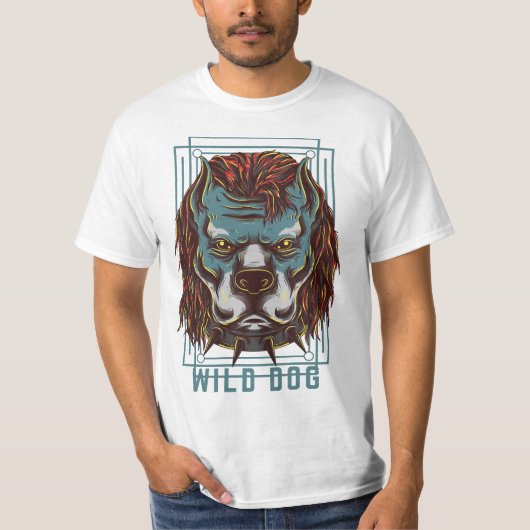 Hondenliefhebber Wilde Hond T-shirt (Voorkant)