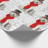 Hondenliefhebber Yellow Labradoedle met kerstmis Cadeaupapier (Hoek)