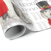 Hondenliefhebber Yellow Labradoedle met kerstmis Cadeaupapier (Rol Hoek)