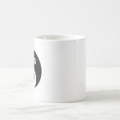 Hondenliefhebber Yin Yang Heart en Paw Prints Koffiemok (Center)