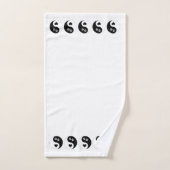 Hondenliefhebber Yin Yang Hearts and Paw Prints Bad Handdoek (Handdoek)