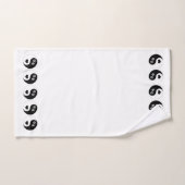 Hondenliefhebber Yin Yang Hearts and Paw Prints Bad Handdoek (Handdoek)