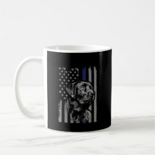 Hondenliefhebber   Zwarte Labrador American Flag T Koffiemok
